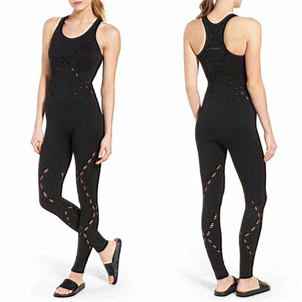 Ivy Park | Seamless Criss Cross Eyelet Jumpsuit